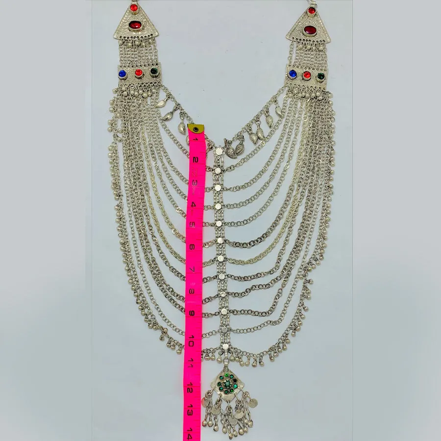 Multi-Strand Oversized Handmade Kuchi Necklace