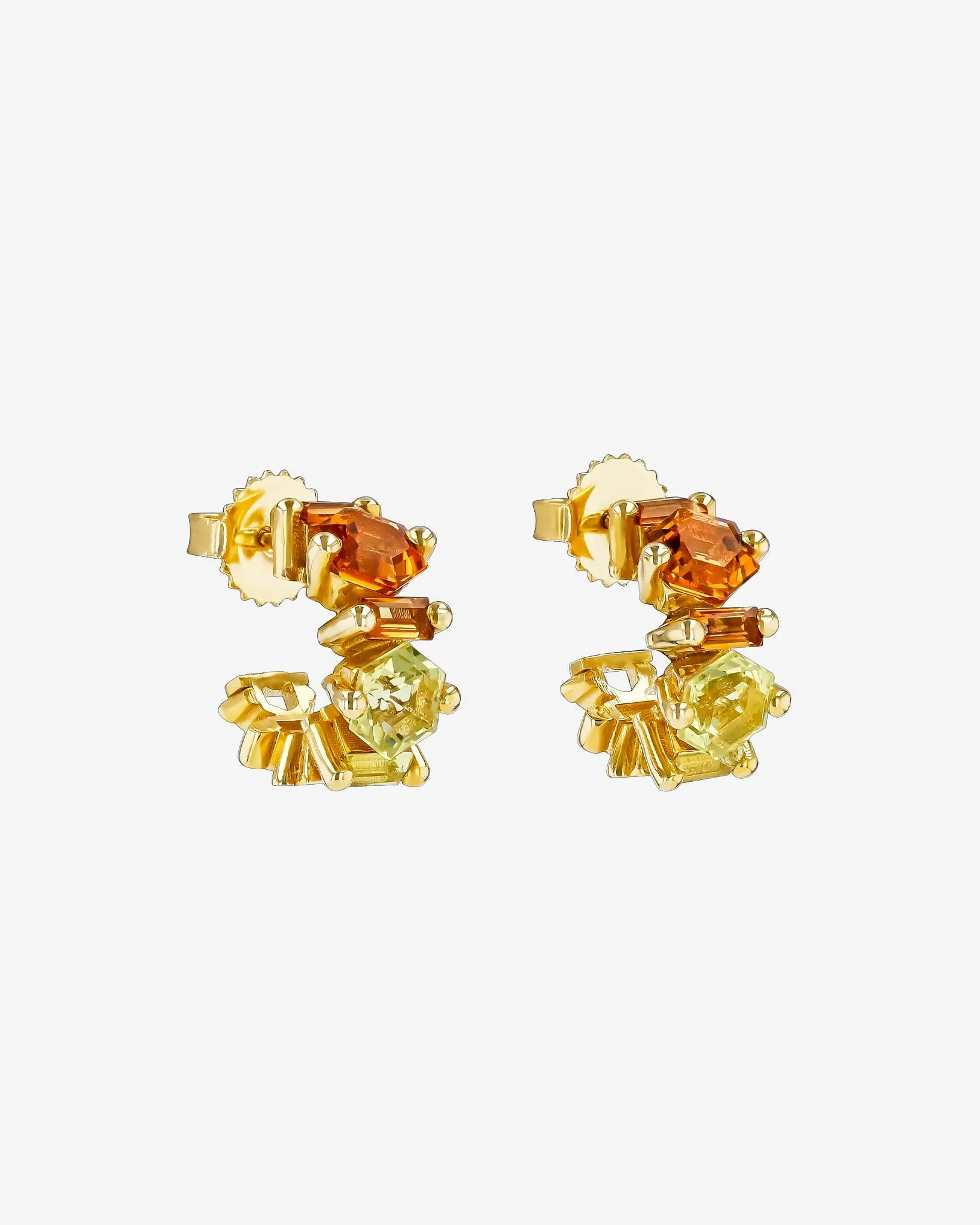 Nadima Blend Yellow Ombre Mini Hoops