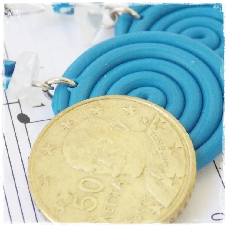 Nautical Polymer Clay Earrings