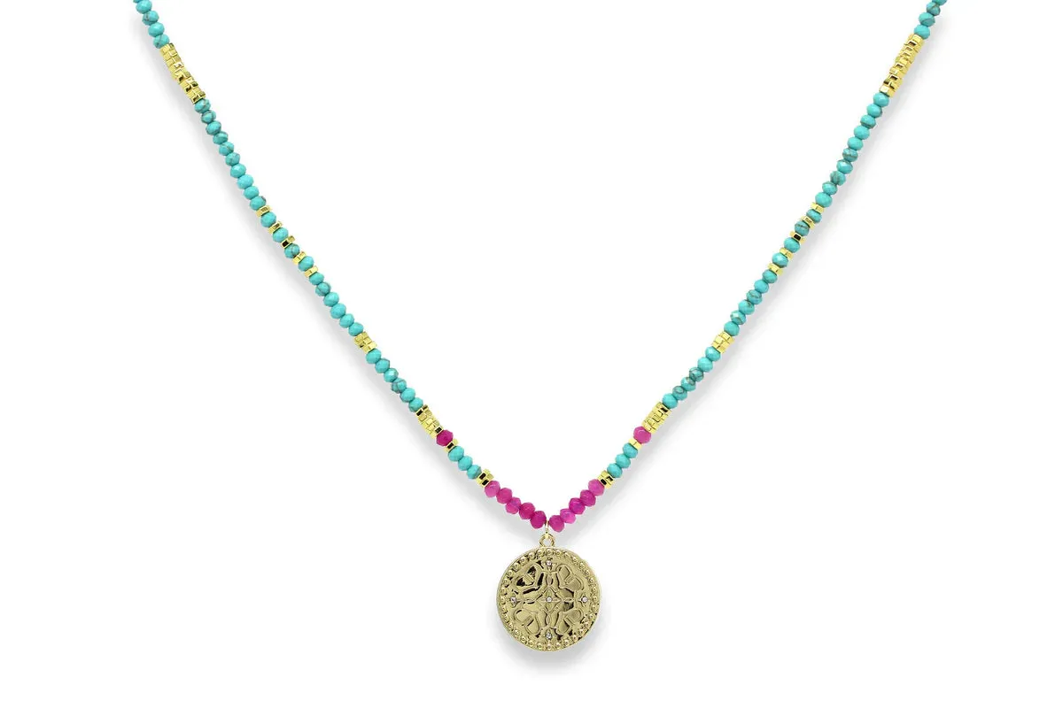 ODIN TURQUOISE PINK NECKLACE