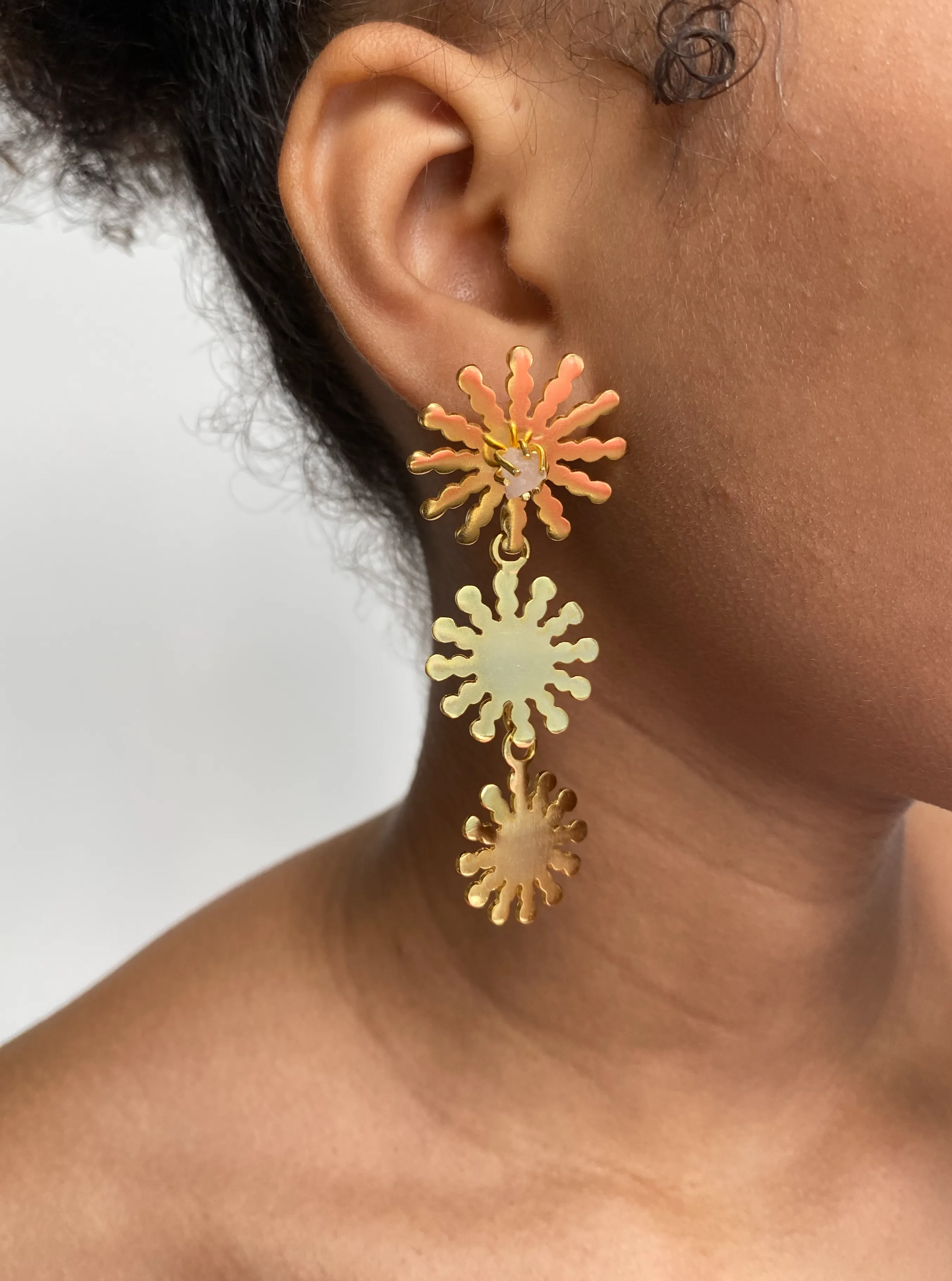 Ondas del Rio Waterfall Earrings