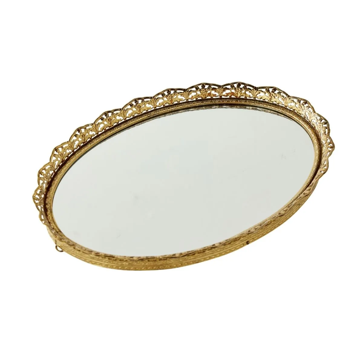 Oval Mirrorred Tray