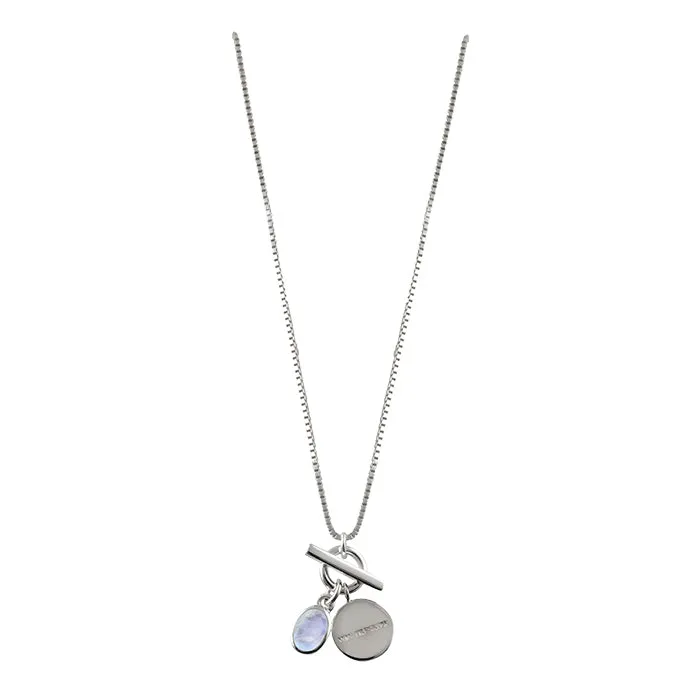 OVAL MOONSTONE NECKLACE