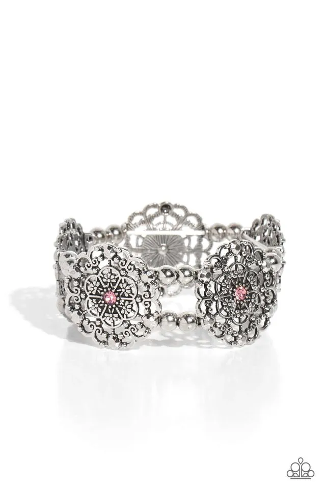 Paparazzi Bracelet ~ Ornamental Occasion - Pink