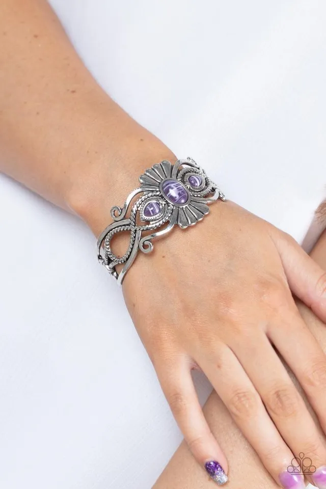 Paparazzi Bracelet ~ Rural Rumination - Purple