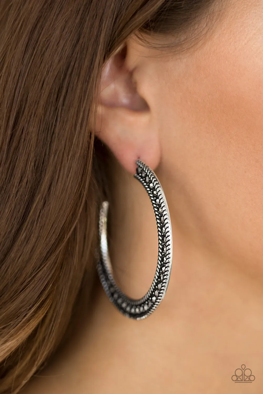 Paparazzi HAUTE Mama Earrings Silver