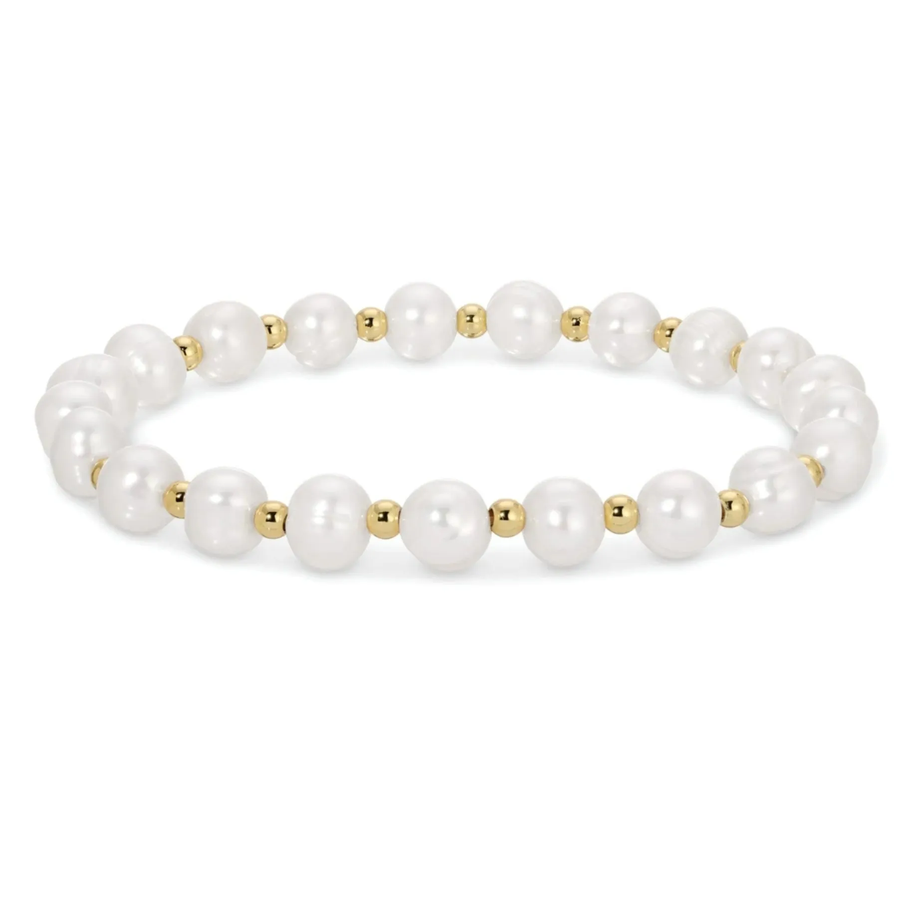 Pearl and Bead Stretch Bracelet