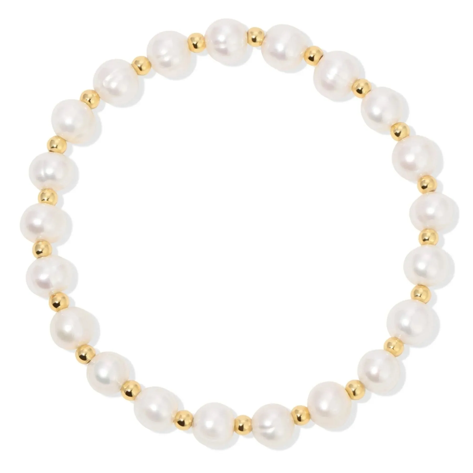 Pearl and Bead Stretch Bracelet