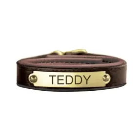 Perri's Custom Padded Leather Bracelet with Plate