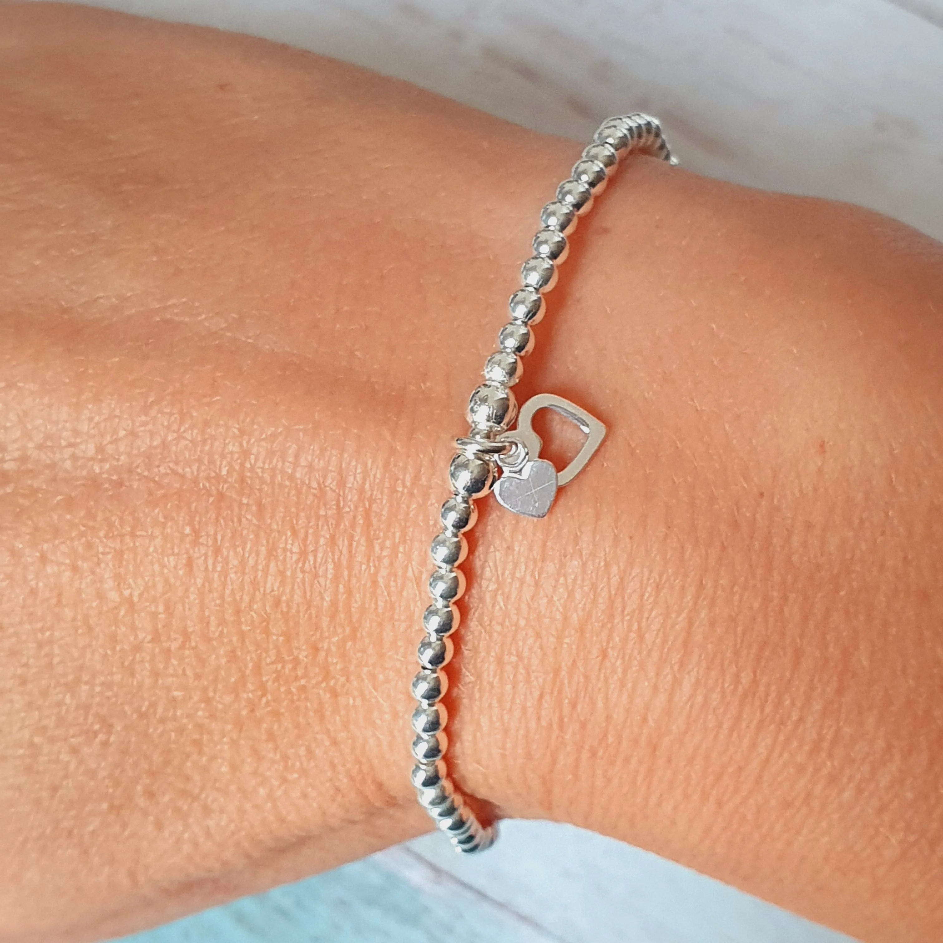 Personalised Silver & Rose Gold Morse Code Bracelet - Add any name