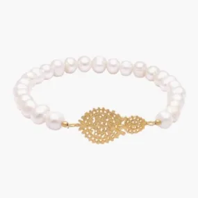 Portugal Jewels - Pearl Bracelet with Charms  