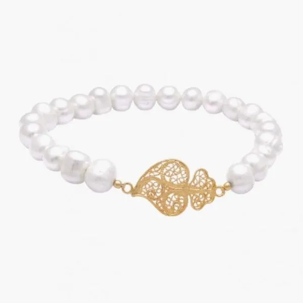 Portugal Jewels - Pearl Bracelet with Charms  