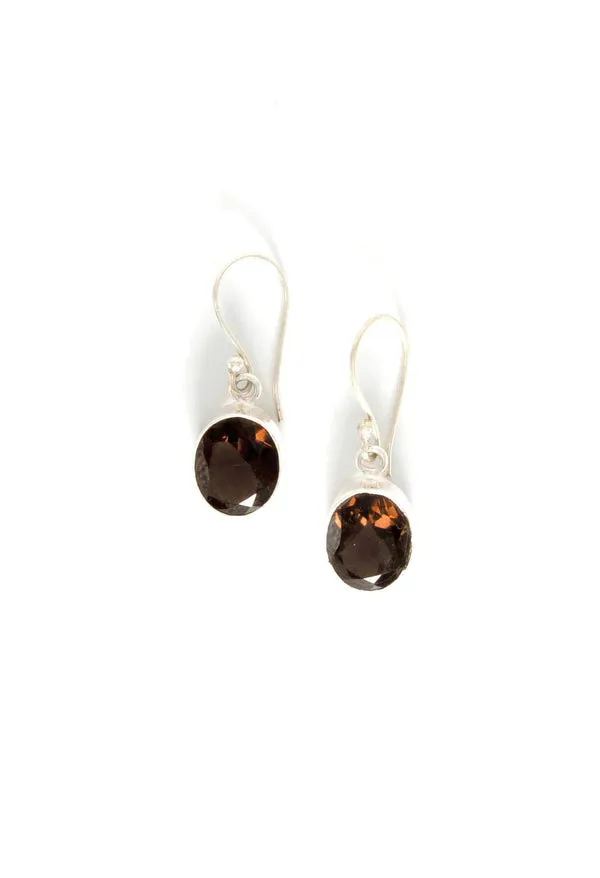 Positive Thoughts Smokey Quartz Earrings