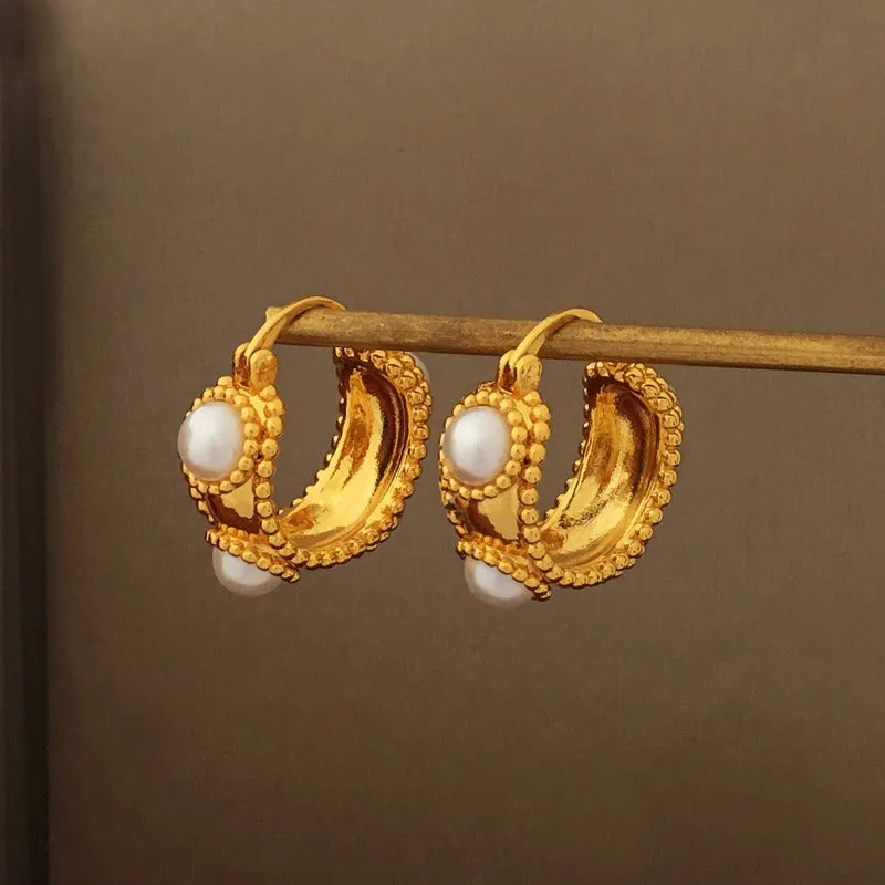 Pre Order:  Ancient Style Hoop Earrings