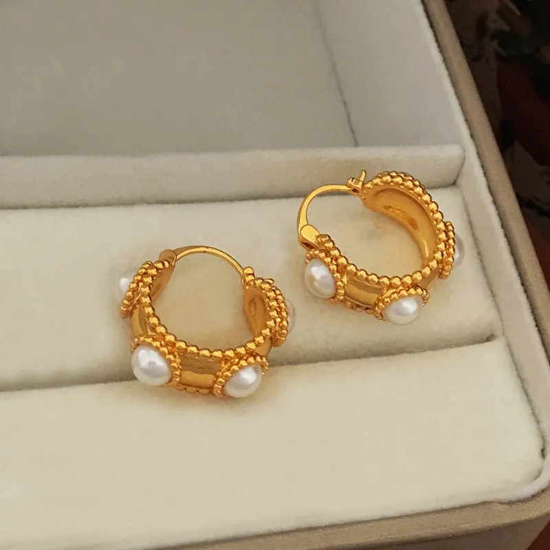 Pre Order:  Ancient Style Hoop Earrings