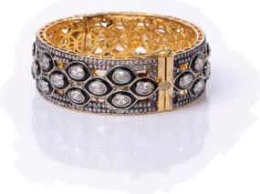 Queenie Cuff (Enamel, Swarovski & Filigree)