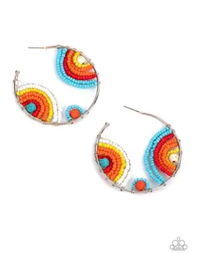 Rainbow Horizons - Multi Earrings - Paparazzi Accessories