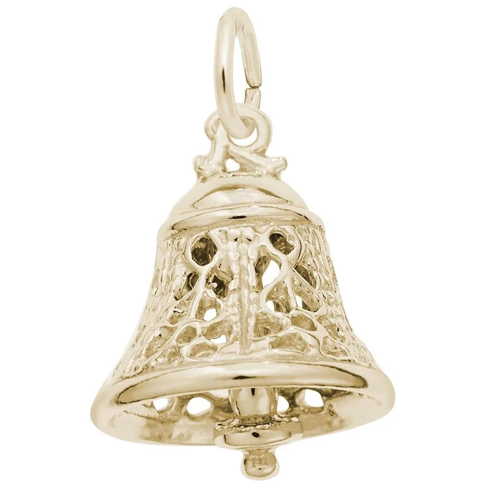 Rembrandt Charms - Filigree Bell Charm - 0830