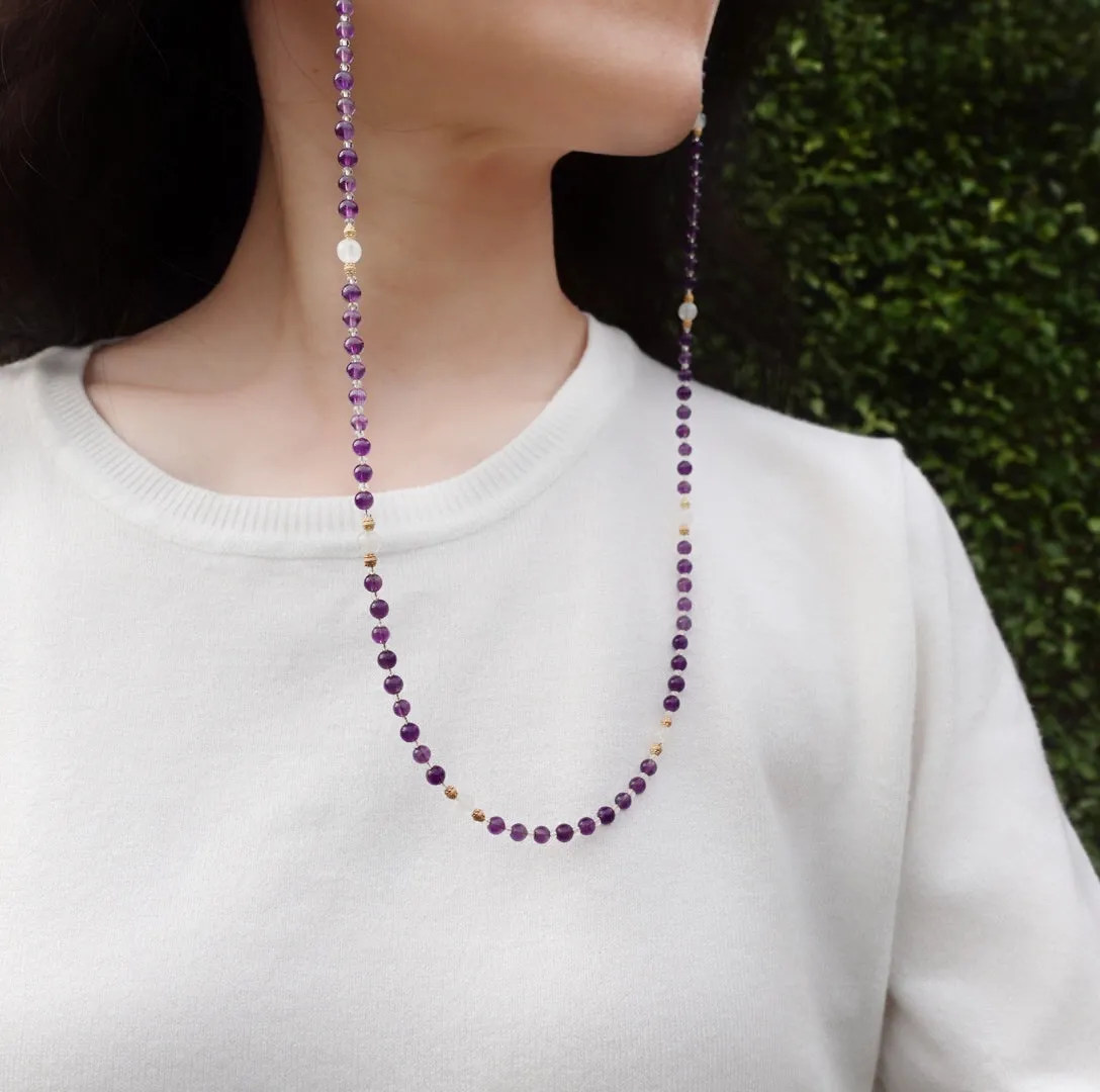 Return to Origin 4mm Amethyst Necklace Set