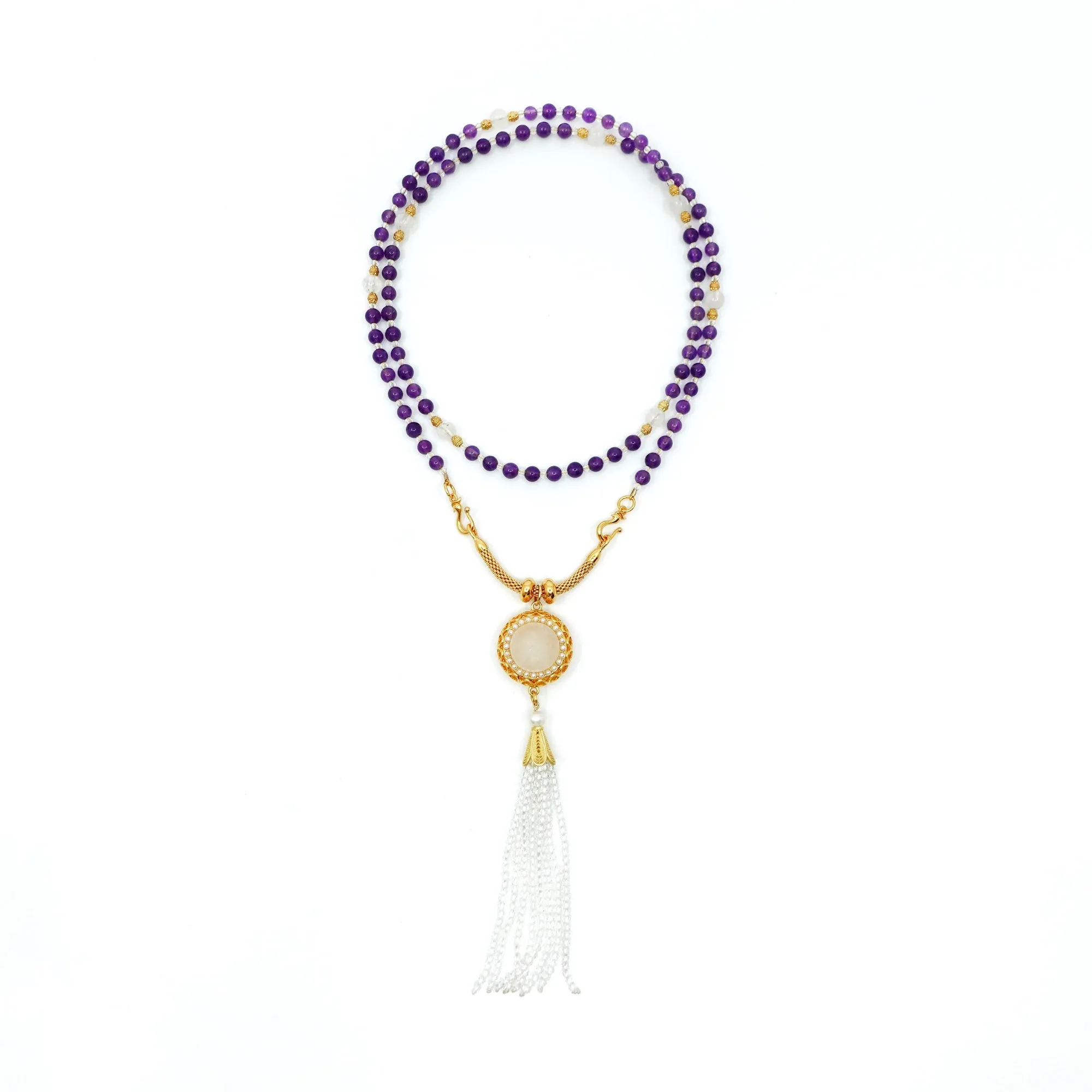 Return to Origin 4mm Amethyst Necklace Set