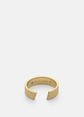 Ring | Ribbed Series | Thick | Gold