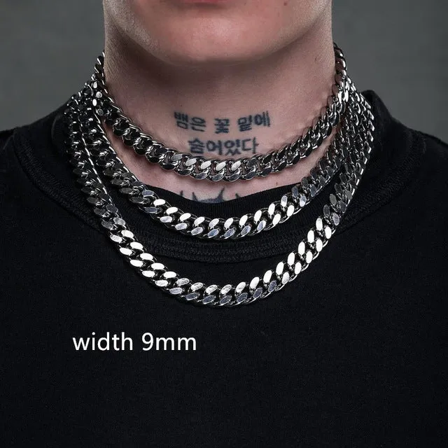 Rope Cuban Chain Necklace Men's Fashion