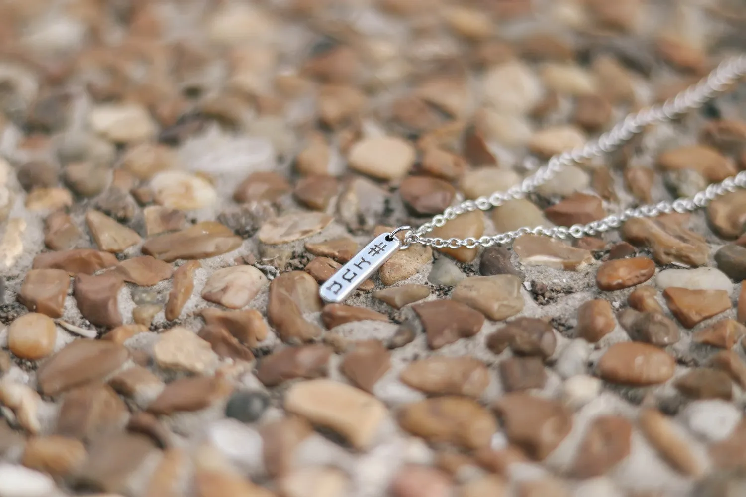 Run necklace for men, #run engraved, waterproof chain