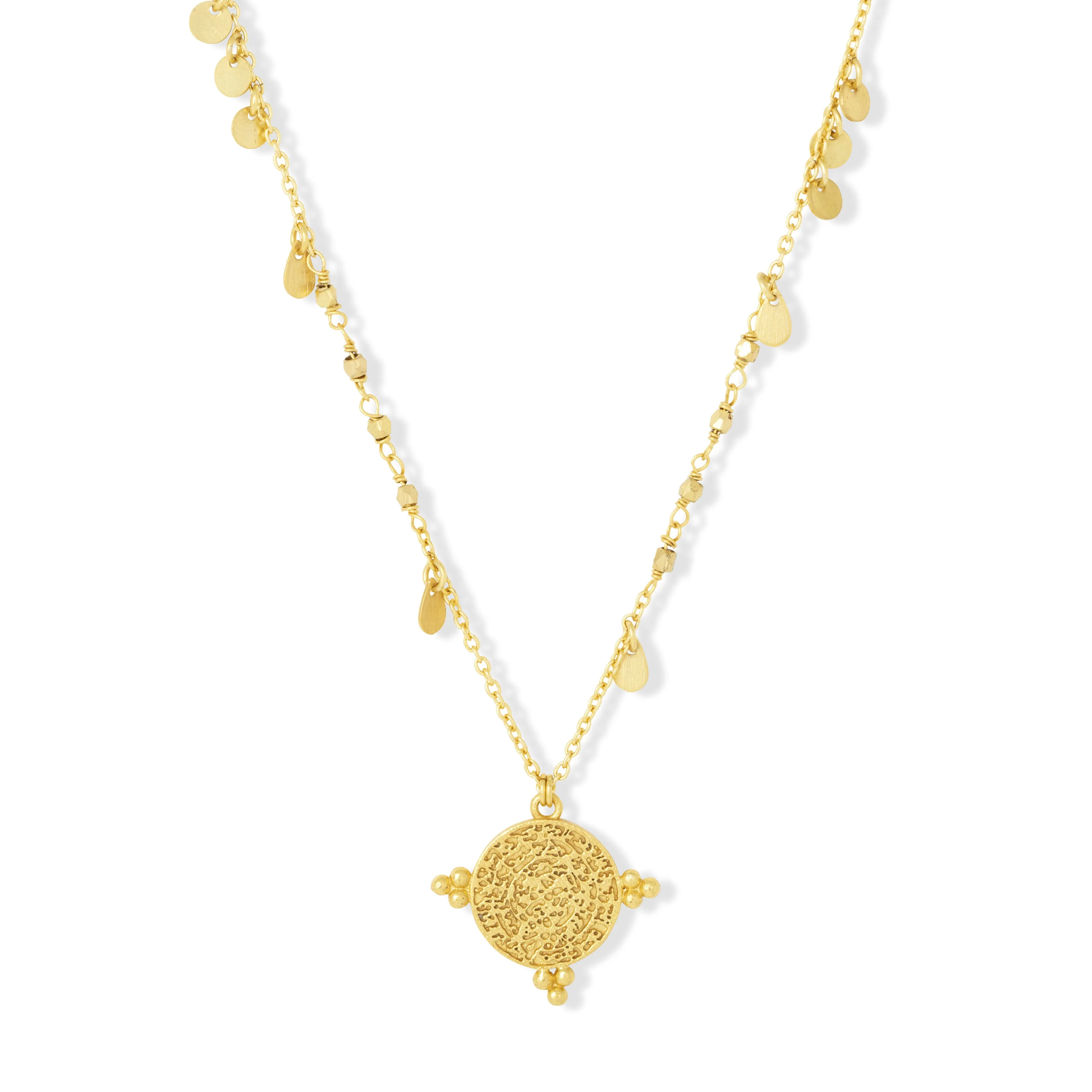 Santorini Short Gold Necklace