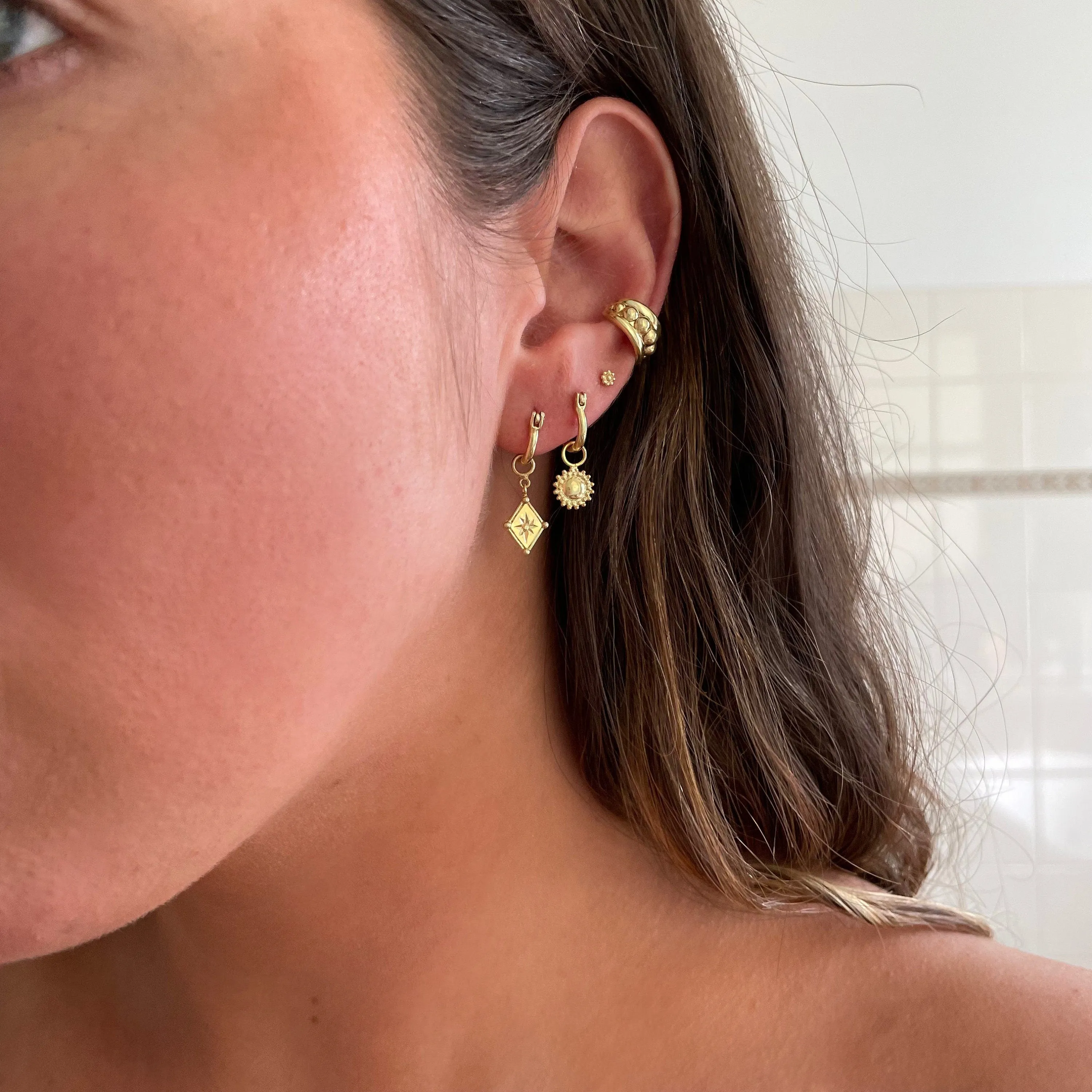 Savanna Gold Hoop Earrings