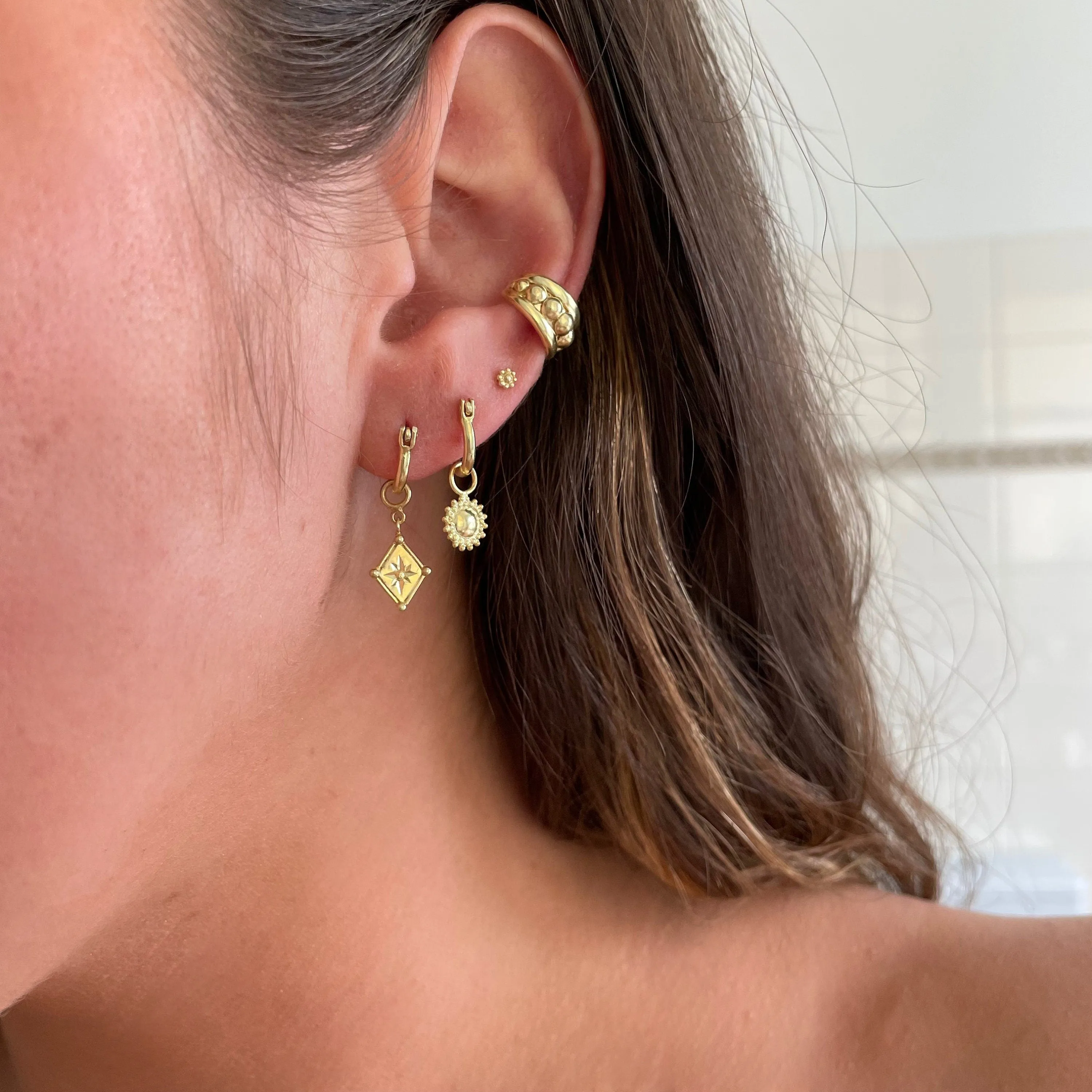 Savanna Gold Hoop Earrings