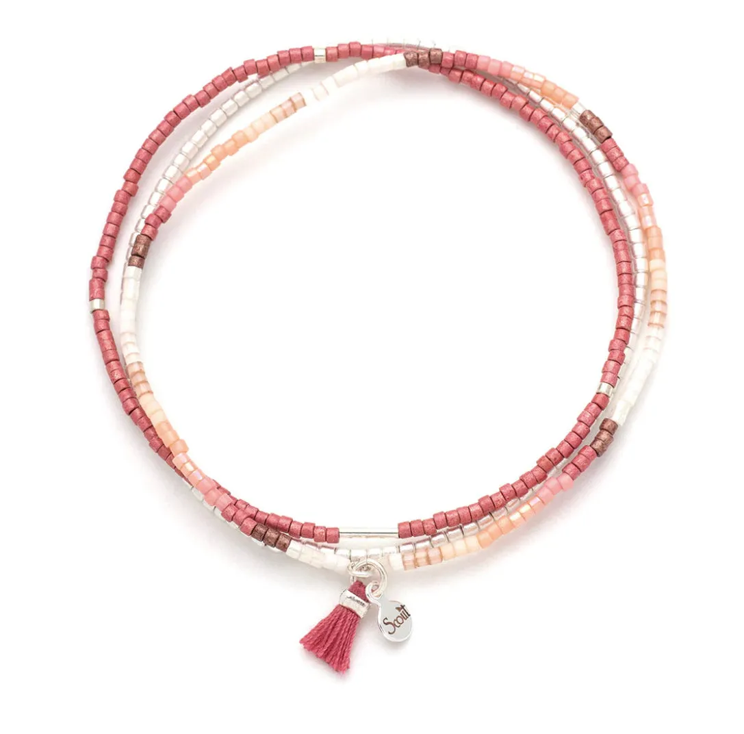 Scout Chromacolor Miyuki Bracelet Trio - Blush Multi/Silver