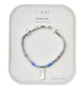 Scout Stone Intention Bracelet - Howlite / Silver