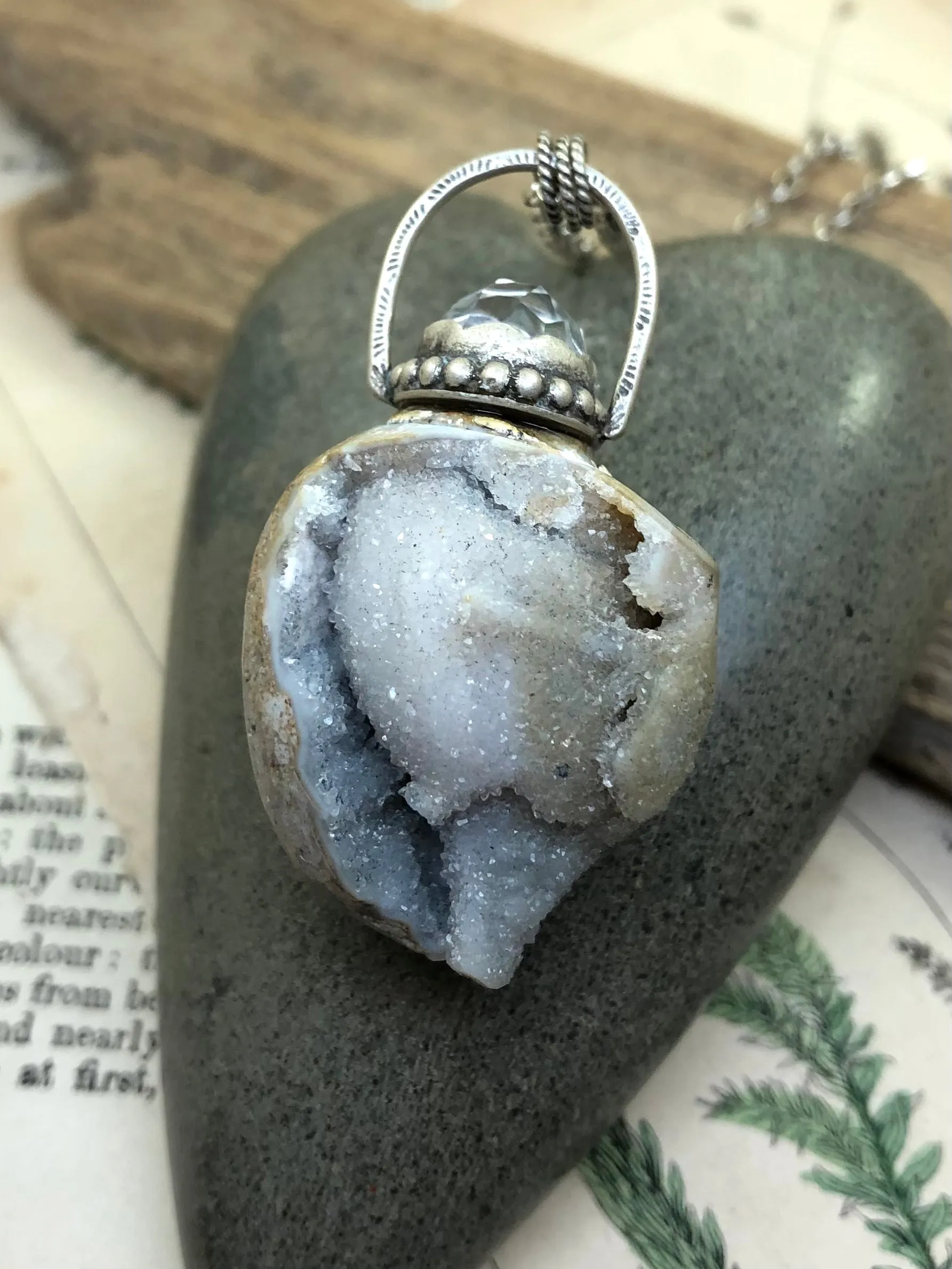 Shell Druzy Goddess Necklace - Large