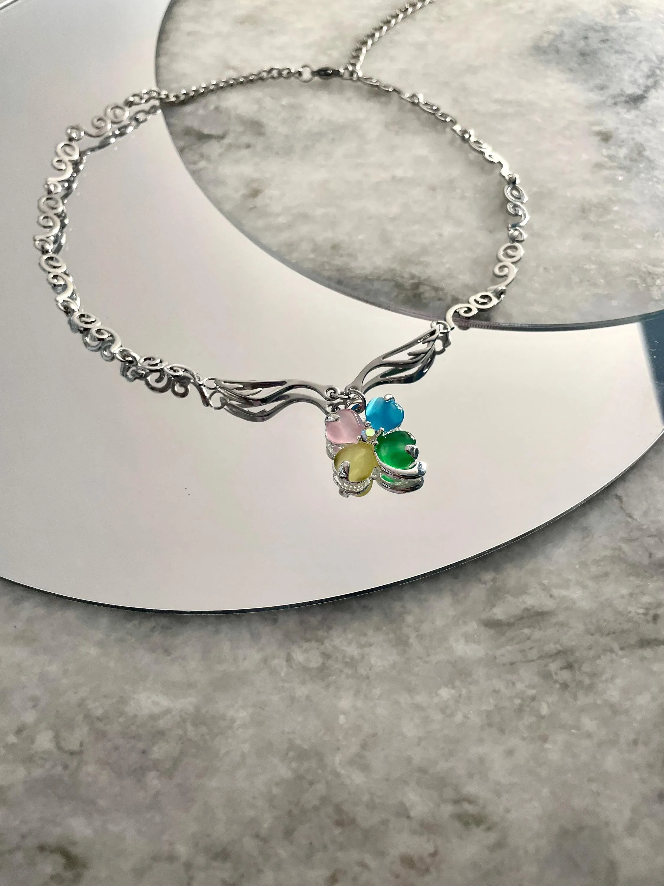 Shoujo Rainbow Clover Choker