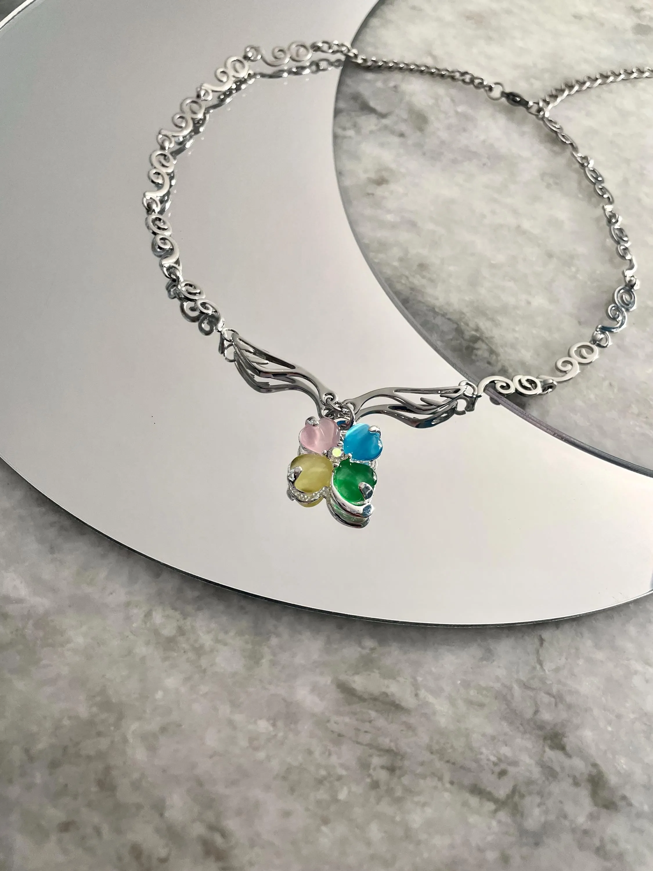 Shoujo Rainbow Clover Choker