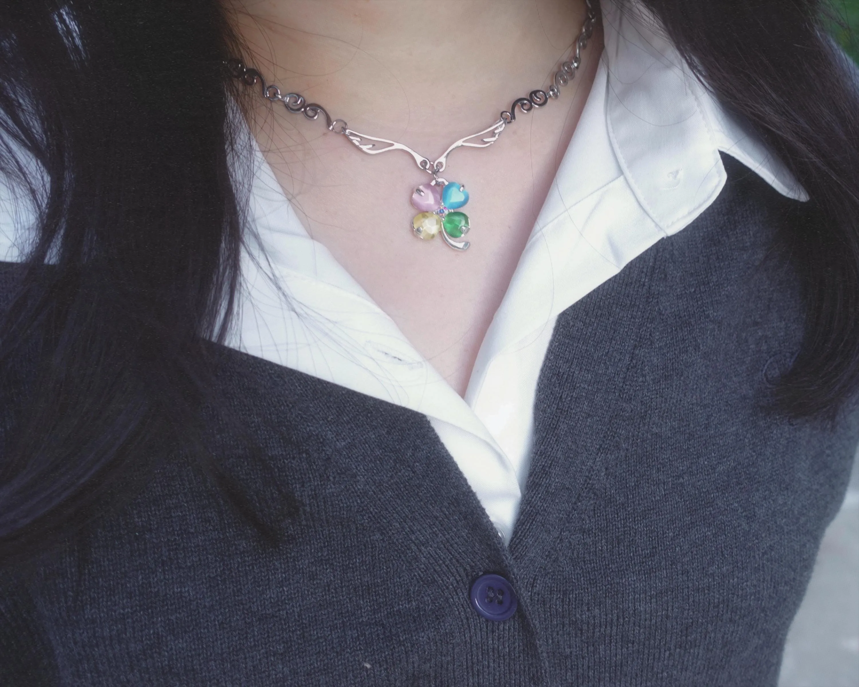 Shoujo Rainbow Clover Choker