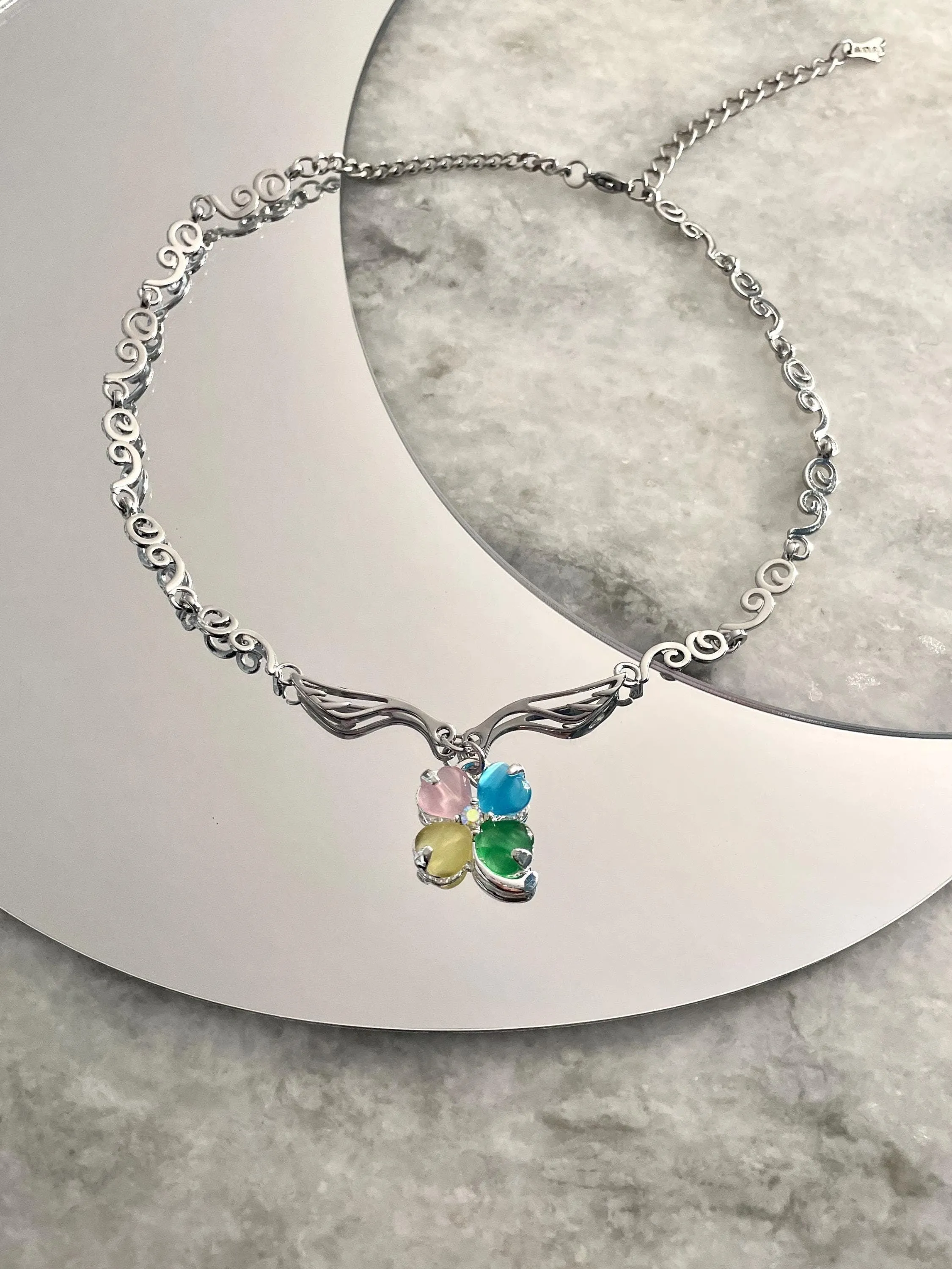 Shoujo Rainbow Clover Choker