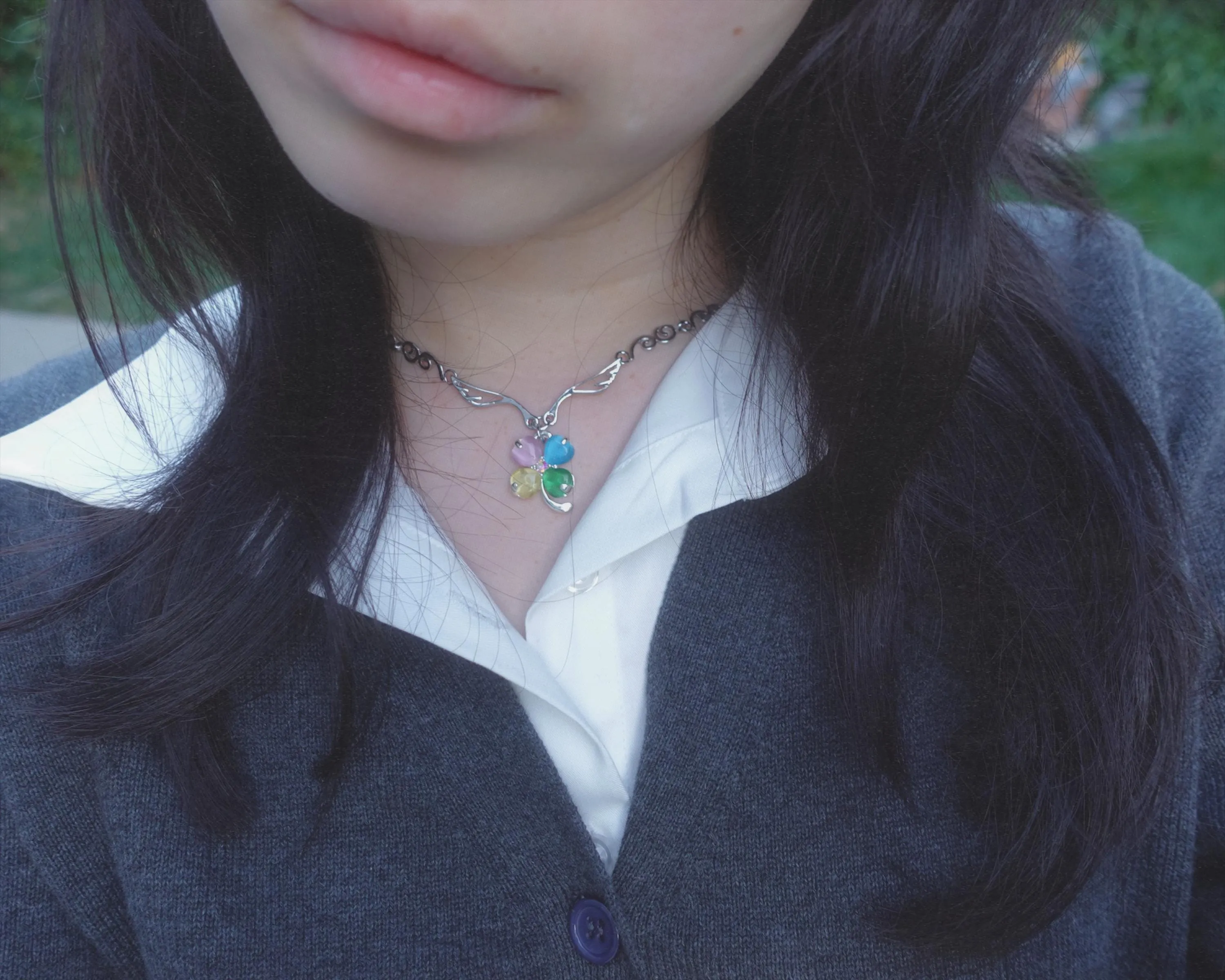 Shoujo Rainbow Clover Choker