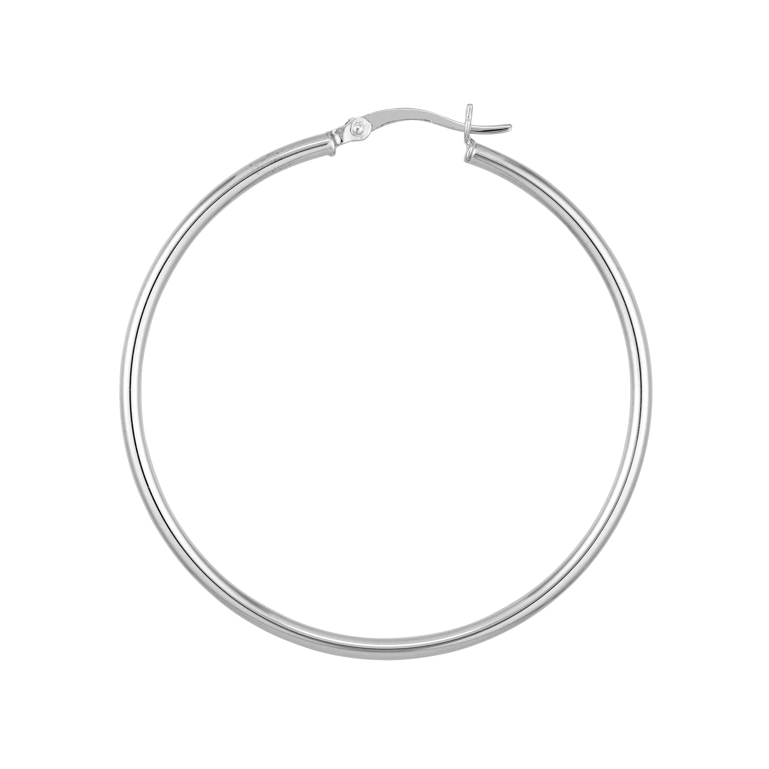 Silver Hoops