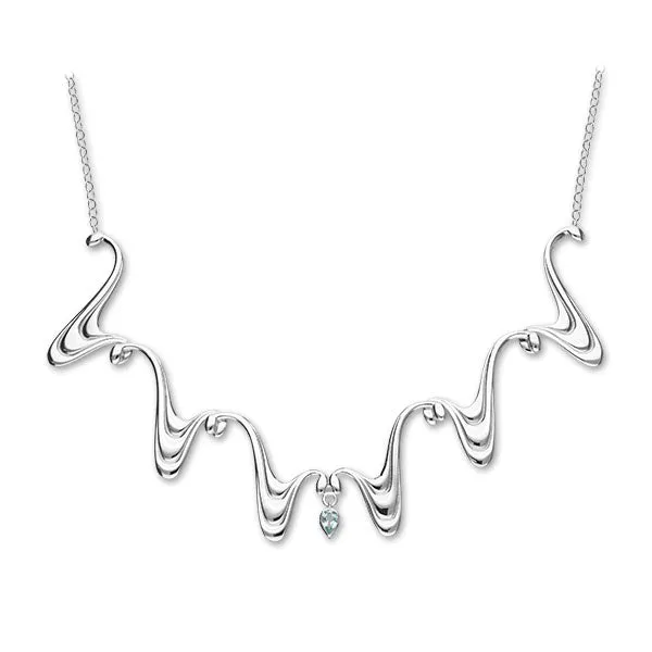 Simply Stylish Silver Necklet CN38