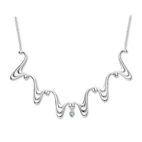 Simply Stylish Silver Necklet CN38