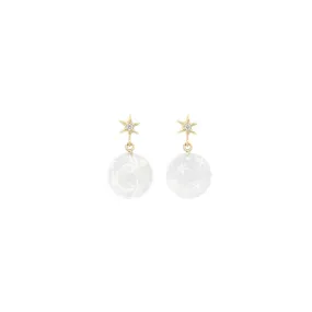 Small Starry Orb Post Earrings