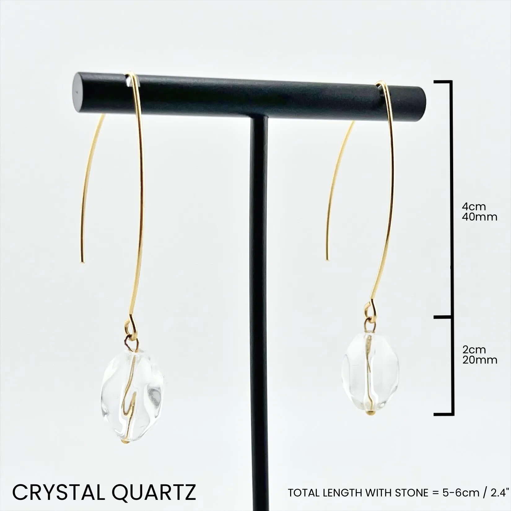 SMALL STONE | Drop Earrings