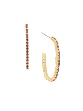 Sorrelli Shay Rhinestone Hoop Earrings