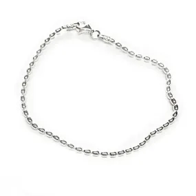 Southern Gates® 1.8mm Sterling Silver Rice Bead Bracelet