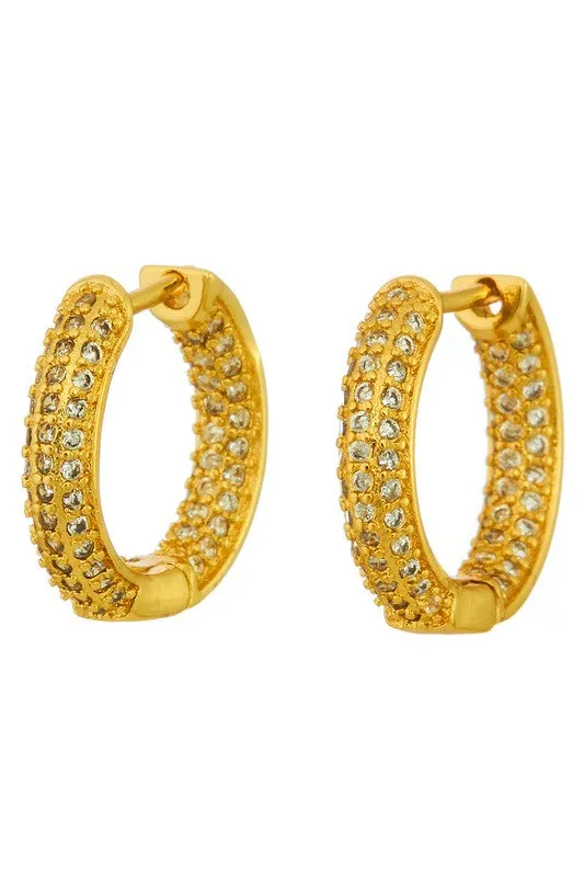 Sparkle and Shine Rhinestone Hoops