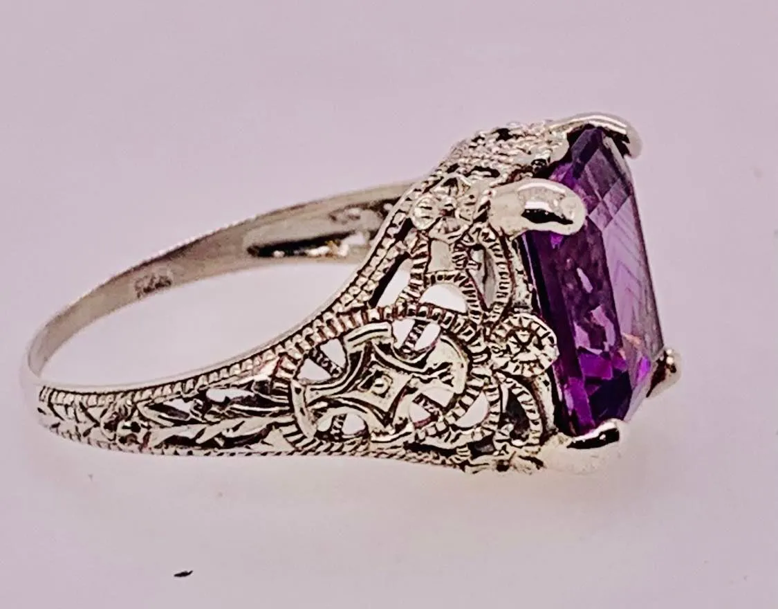 Sterling Silver Amethyst Ring