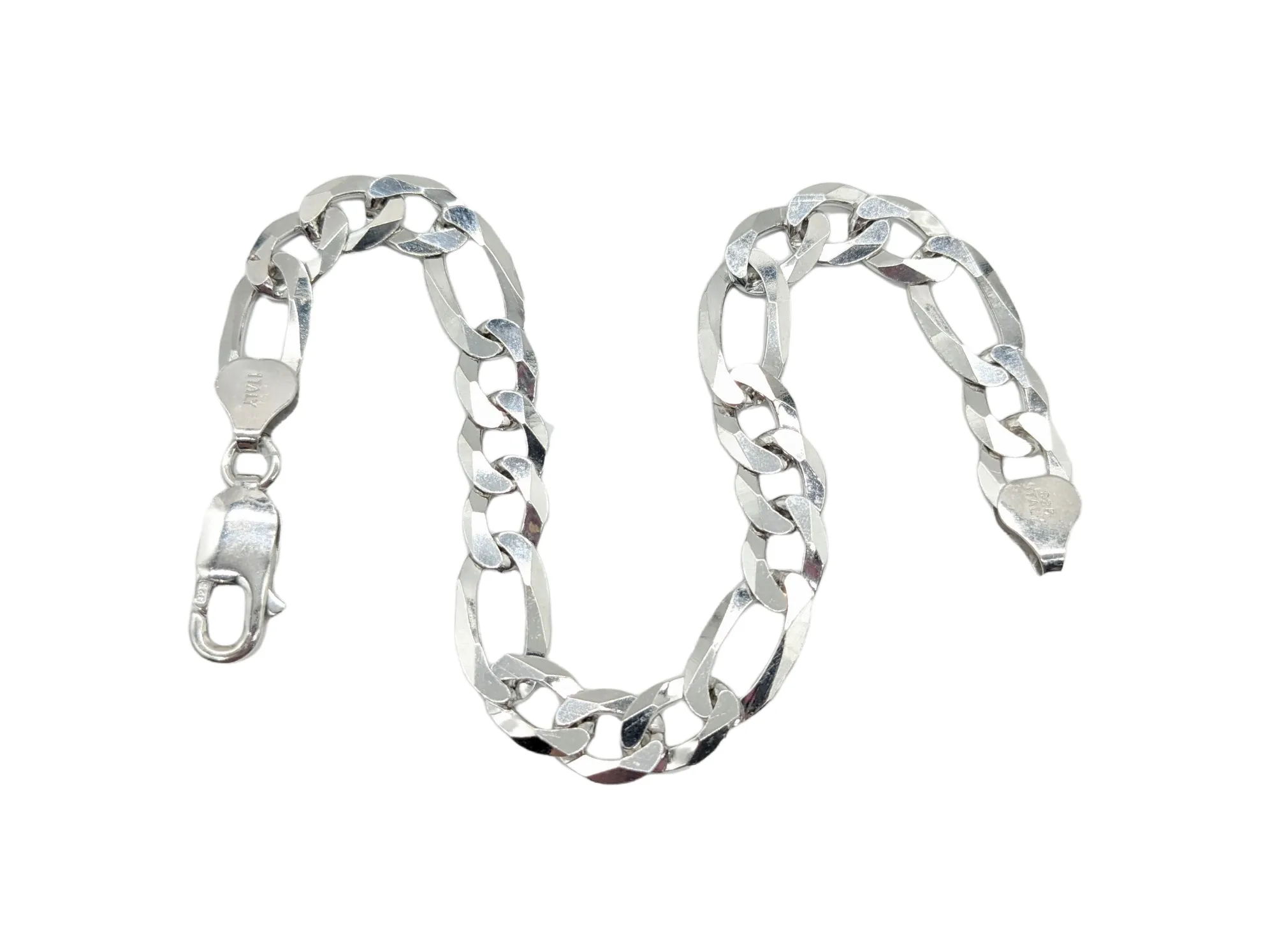 Sterling Silver Figuero Link Men's Bracelet