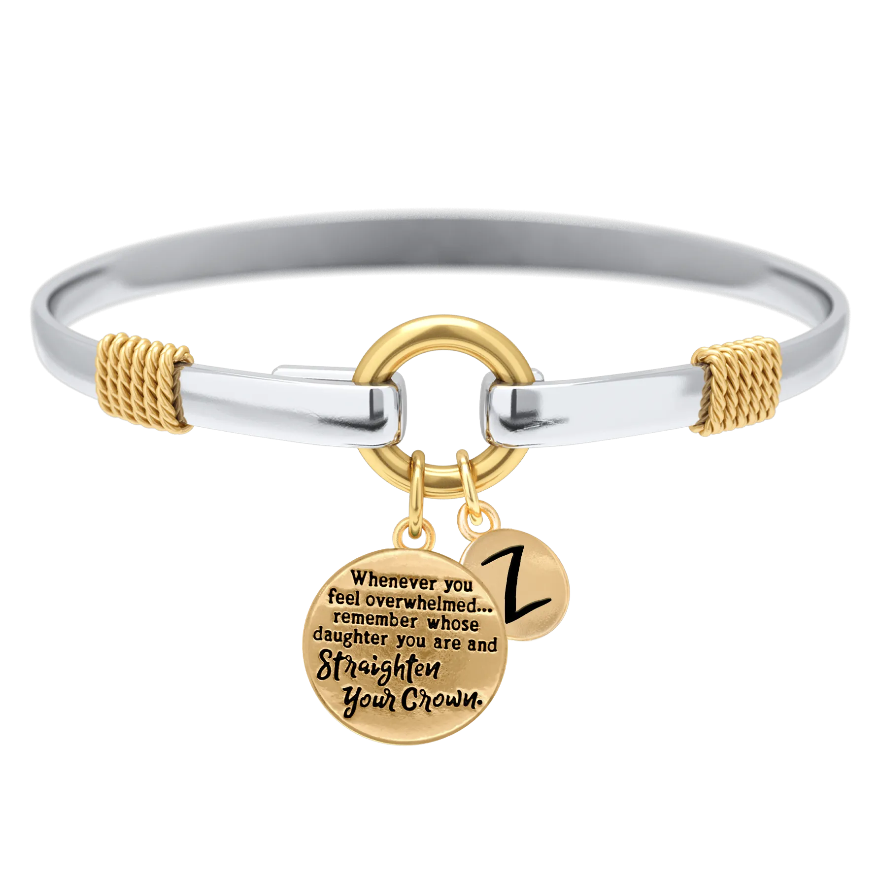 Straighten Your Crown - Two-Tone Charm Bracelet