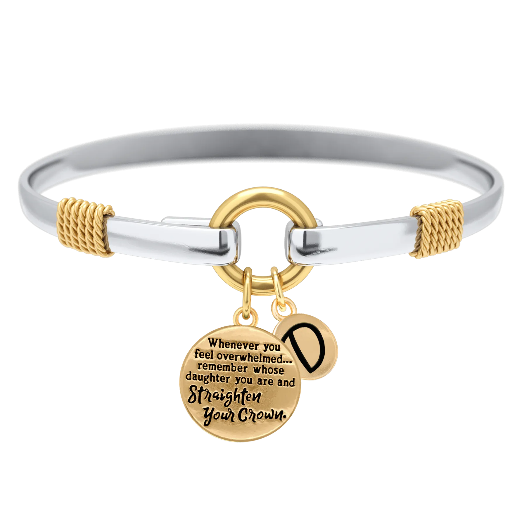 Straighten Your Crown - Two-Tone Charm Bracelet